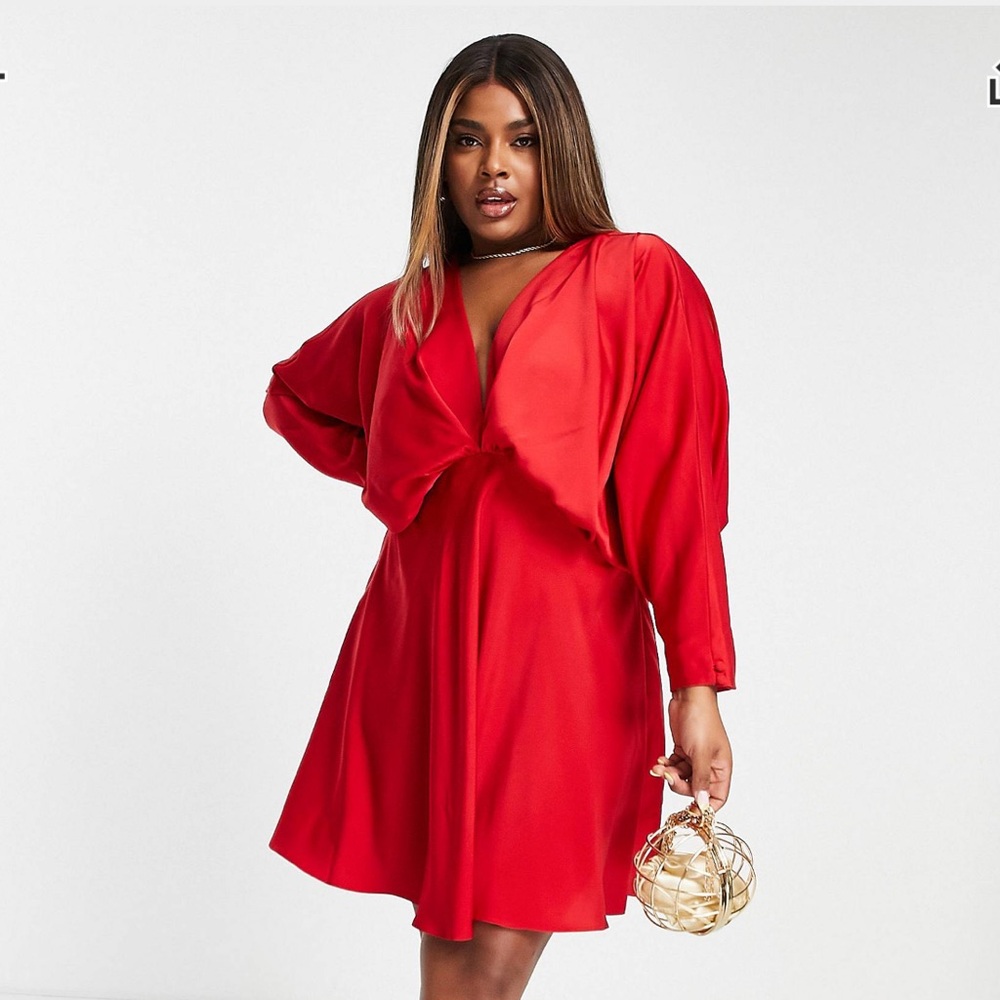 *NWT* Asos Curve Batwing Mini Dress